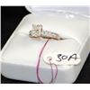 Image 2 : LADIES 18K WHITE GOLD 1.28CT CUSHION CUT DIAMOND SOLITAIRE RING. THE DIAMOND IS VS1 CLARITY, G COLOR