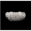 Image 1 : 0.40ctw Diamond Ring - 14KT White Gold