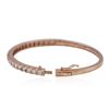 Image 3 : 14KT Rose Gold 2.88ctw Diamond Bangle Bracelet