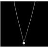 Image 2 : 14KT White Gold 0.90ctw Diamond Pendant With Chain