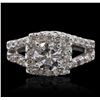 Image 1 : 14KT White Gold 1.70ctw Diamond  Ring