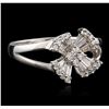 Image 2 : 18KT White Gold 0.20ctw Diamond Ring