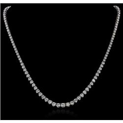 14KT White Gold 8.16ctw Diamond Necklace