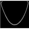Image 1 : 14KT White Gold 8.16ctw Diamond Necklace