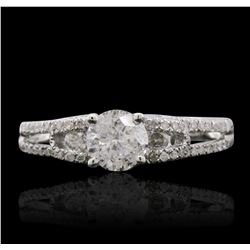 14KT White Gold 1.02ctw Diamond Ring