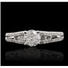 Image 1 : 14KT White Gold 1.02ctw Diamond Ring