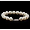 Image 2 : Fresh Water Pearl Bracelet - 14KT White Gold