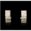 Image 1 : 10KT Yellow Gold 0.75ctw Diamond Earrings
