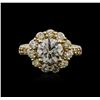 Image 1 : 14KT Yellow Gold 2.46ctw Diamond Ring