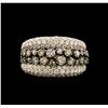 Image 1 : 3.90ctw Fancy Brown Diamond Ring - 14KT Two-Tone Gold