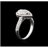 Image 3 : 14KT White Gold 1.13ctw Diamond Ring