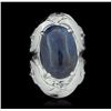 Image 3 : Sterling Silver 22.04ct Tanzanite Ring