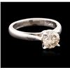 Image 2 : 14KT White Gold 1.20ct Round Brilliant Cut Diamond Solitaire Ring