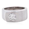 Image 1 : 14KT White Gold 1.02ct Brilliant Cut Diamond Solitaire Ring