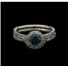 Image 1 : 1.05ctw Blue Diamond Wedding Ring Set - 14KT White Gold