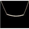Image 2 : 14KT Yellow Gold 0.84ctw Diamond Necklace
