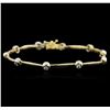 Image 2 : 14KT Yellow Gold 0.45ctw Diamond Bracelet