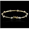 Image 3 : 14KT Yellow Gold 0.45ctw Diamond Bracelet