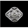 Image 1 : 18KT White Gold 2.37ctw Diamond Ring
