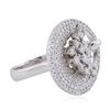 Image 2 : 14KT White Gold 1.71ctw Diamond Ring