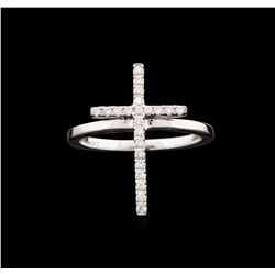 14KT White Gold 0.15ctw Diamond Ring