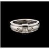 Image 1 : 14KT White Gold 0.31ctw Diamond Ring
