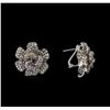 Image 2 : 5.11ctw Diamond Earrings - 14KT White Gold