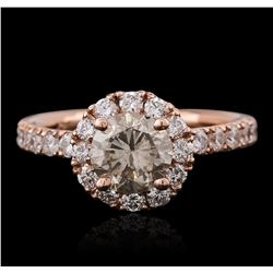 14KT Rose Gold 1.74ctw Diamond Ring