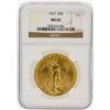 Image 1 : 1927 NGC MS62 $20 St. Gaudens Double Eagle Gold Coin
