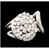 Image 2 : 14KT White Gold 1.00ctw Diamond Ring