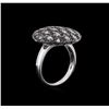 Image 3 : 14KT White Gold 1.30ctw Black Diamond Ring