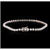 Image 2 : 14KT White Gold 2.31ctw Diamond Tennis Bracelet