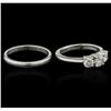Image 3 : Tiffany & Co. 0.84ctw Diamond Ring Set - Platinum