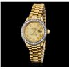 Image 1 : Rolex President 18KT Yellow Gold & Diamond DateJust Ladies Watch