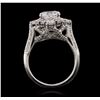 Image 3 : 18KT White Gold 3.09ctw Diamond Ring