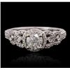 Image 1 : 14KT White Gold 1.03ctw Diamond Ring