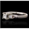 Image 2 : Platinum 0.73ctw Diamond Ring