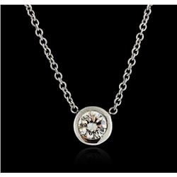 14KT White Gold 0.35ct Diamond Necklace