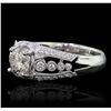Image 4 : 18KT White Gold 1.73ctw Diamond Ring