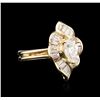 Image 2 : 14KT Yellow Gold 1.37ctw Diamond Ring