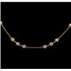 Image 2 : 1.99ctw Diamond Necklace - 14KT Rose Gold