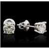Image 2 : 14KT White Gold 1.28ctw Diamond Solitaire Earrings