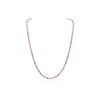 Image 1 : 14KT White Gold 15.00ctw Pink Sapphire and Diamond Necklace