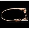 Image 2 : 14KT Rose Gold 0.40ct Emerald and Diamond Bracelet