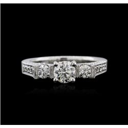 18KT White Gold 1.07ctw Diamond Ring