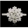 Image 1 : 14KT White Gold 1.69ctw Diamond Ring