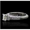 Image 2 : 18KT White Gold EGL Certified 1.93ctw Diamond Ring