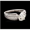Image 2 : 14KT White Gold 1.70ctw Diamond Ring
