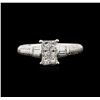 Image 1 : 0.90ctw Diamond Ring - 14KT White Gold