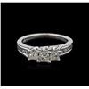 Image 1 : 1.00ctw Diamond Ring - 14KT White Gold